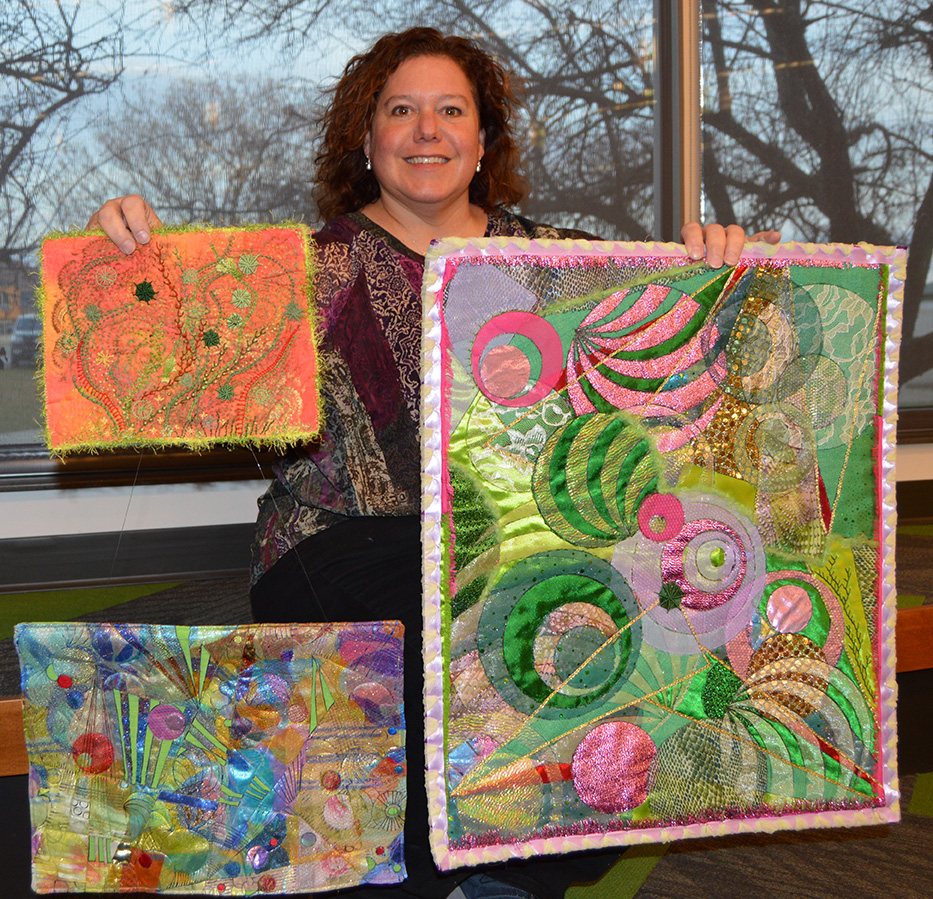 Maggie Parks and her artwork