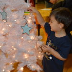 Decorating the Veterans Tree