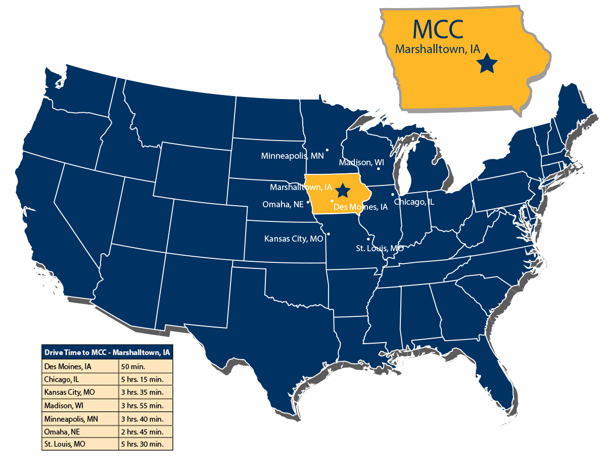 Where MCC is located in the united states